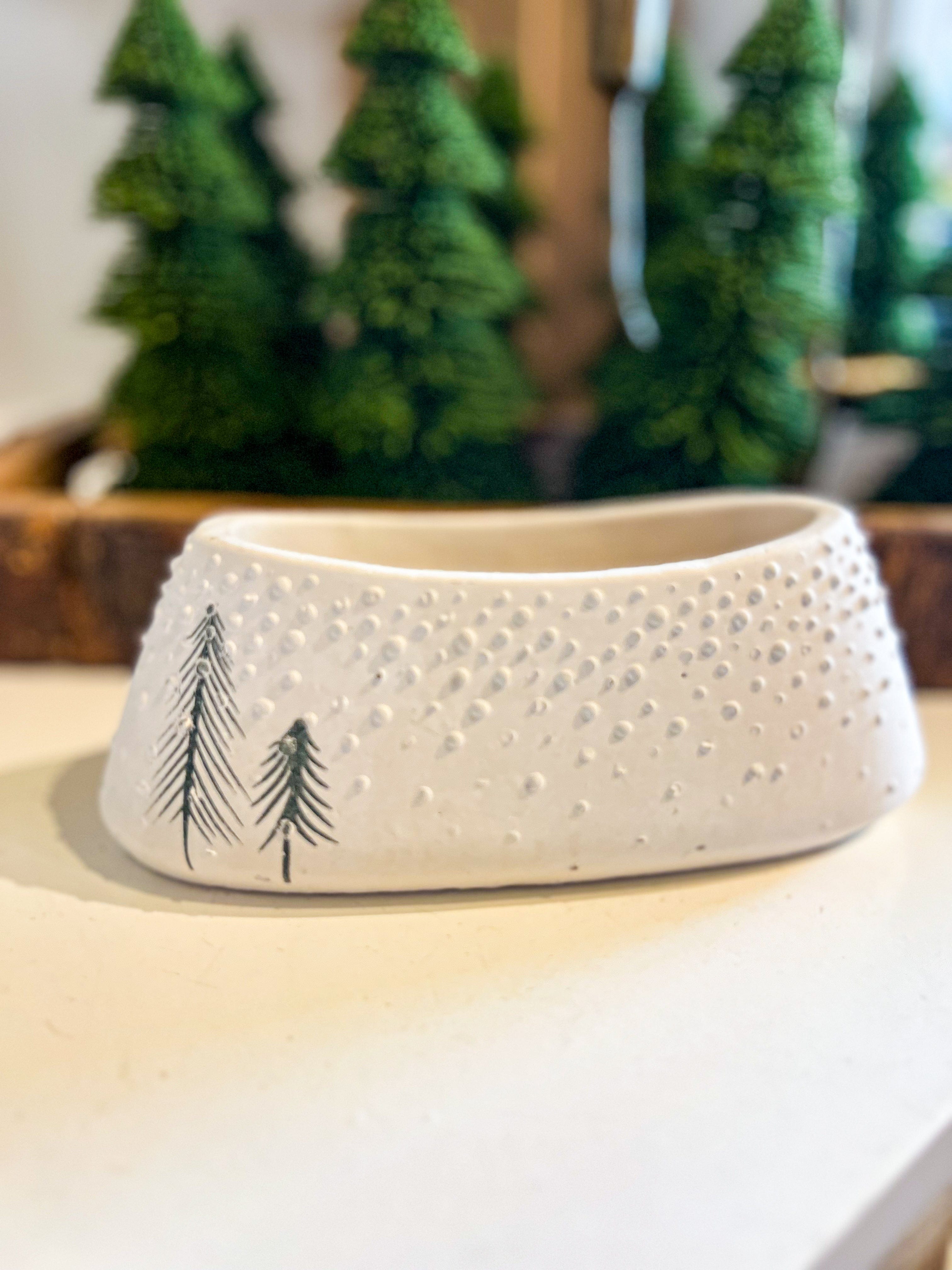 Pine Tree Oval Planter