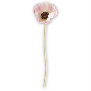 K&K Artificial Floral Pink Real Touch Mini Poppy Stem