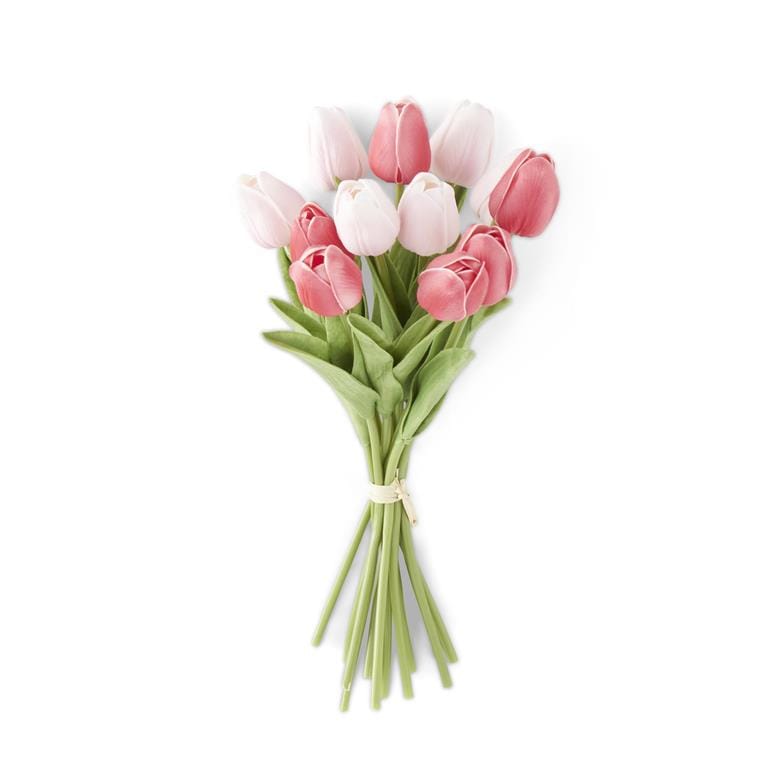 K&K Artificial Floral Pink & Rose Real Touch Tulip Stem