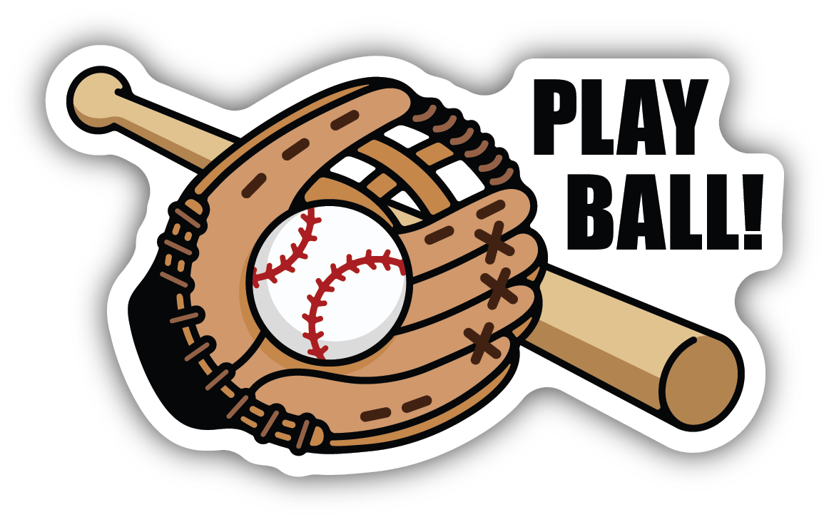 CJs Cottage Sticker Play Ball Vinyl Sticker