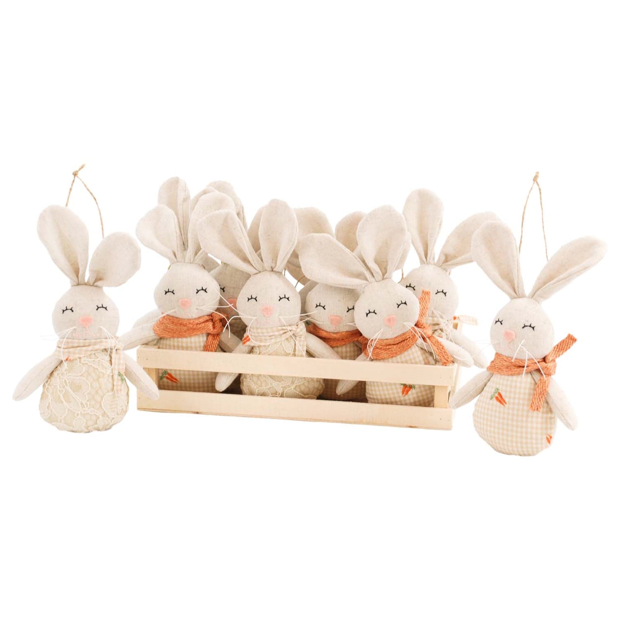 WT Collection Seasonal Decor Plush Mini Bunnies
