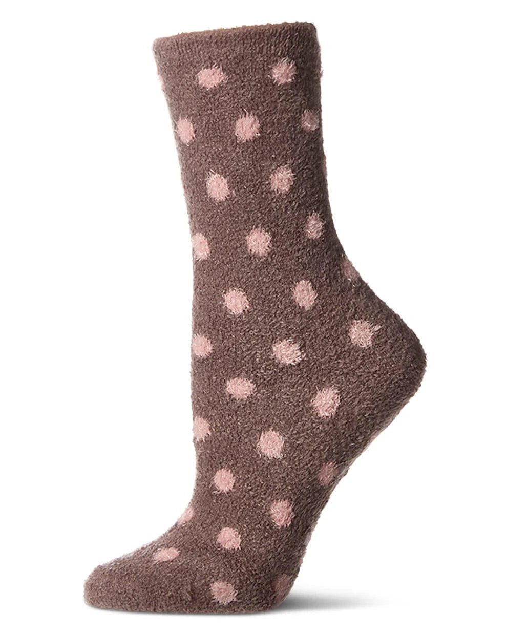 Polka Dot Non-Skid Lavender Infused Cozy Spa Sock