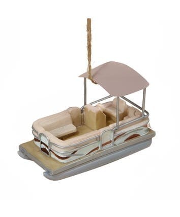 Kurt Adler Seasonal Decor Pontoon Boat Ornament