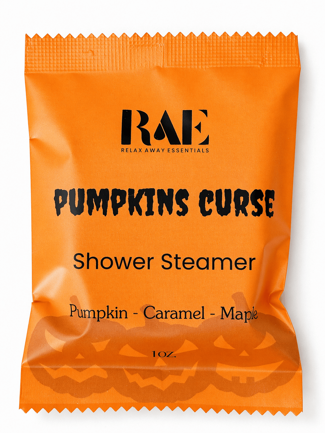 Relax Away Essentials Pumpkins Curse Shower Steamer | Halloween Spa 