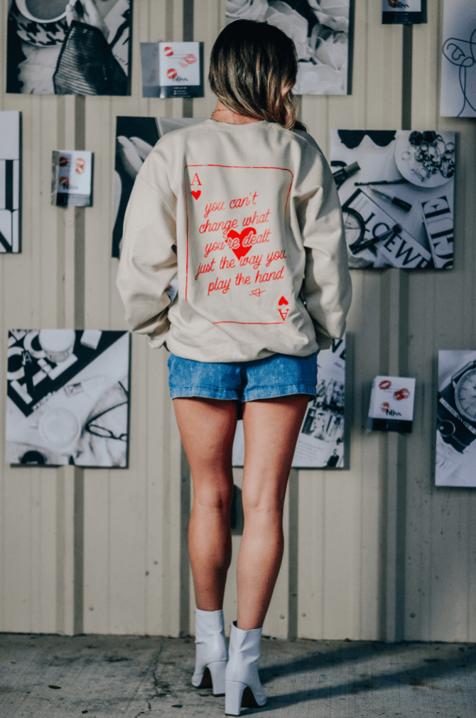 Southern Bliss Co. Sweatshirt Queen of Hearts Sweatshirt