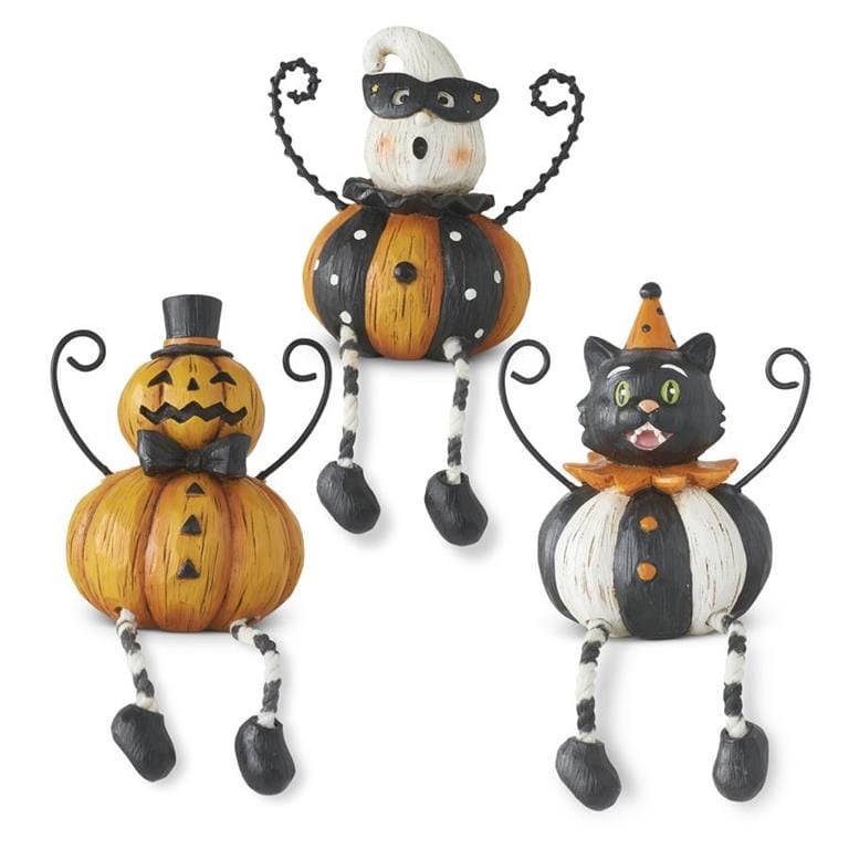 K&K Seasonal Decor Quirky Joker Halloween Shelf Sitters