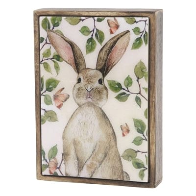 WT Collection Seasonal Decor Rabbit Block Picture