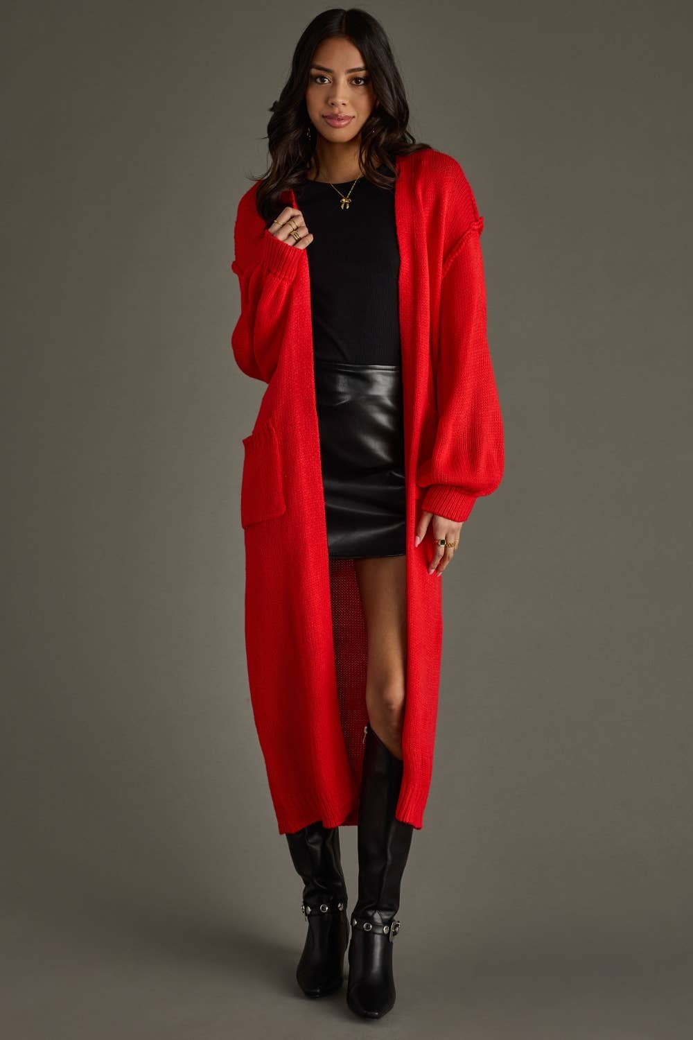 Panache Apparel Co. Cardigan Red Duster Cardigan