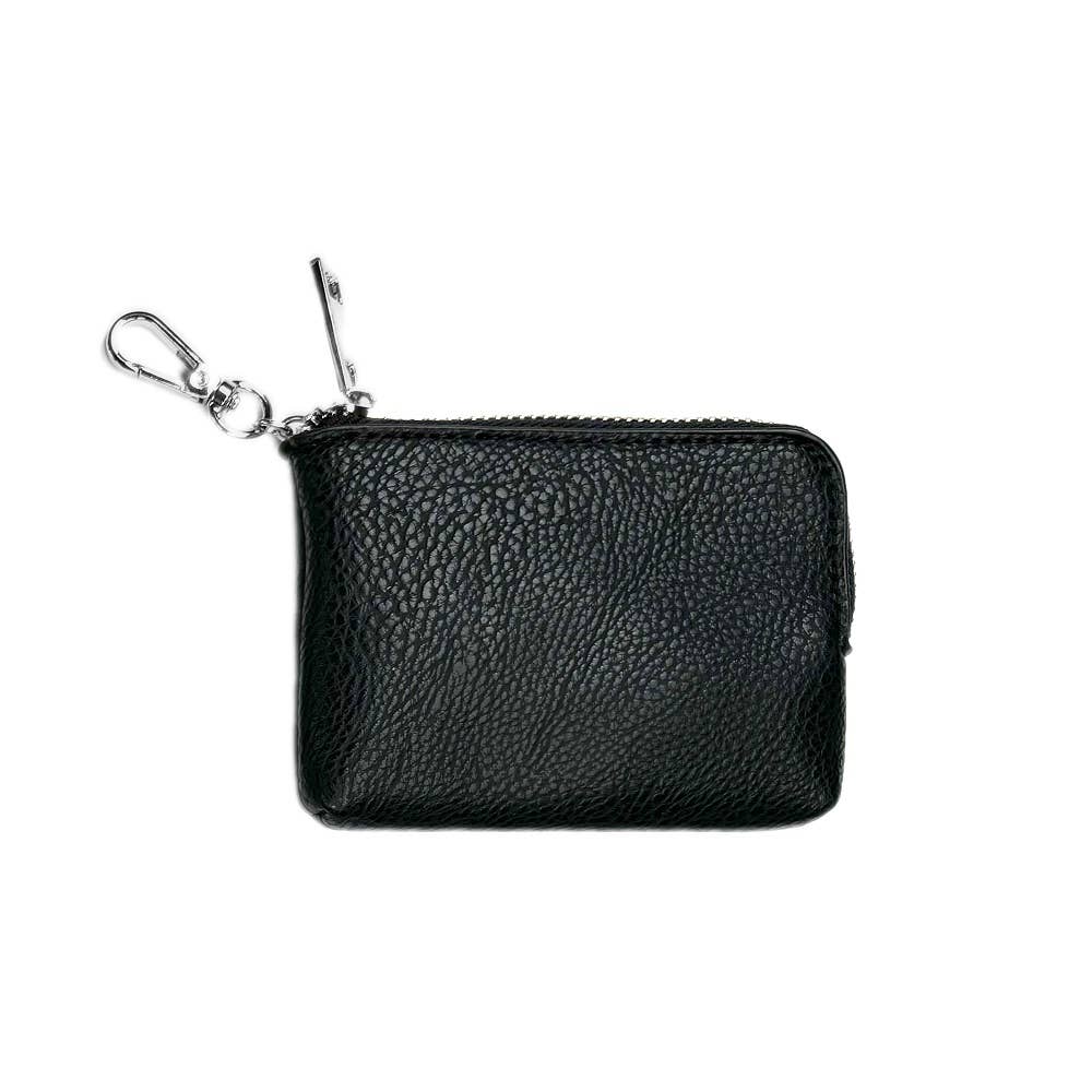 RFID Pouch: Black w/Gold Hardware RFID
