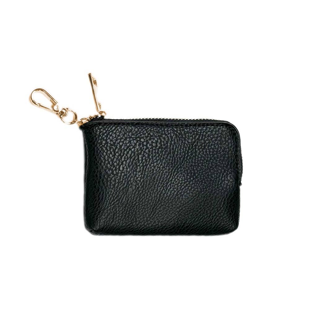 Save The Girls RFID Pouch: Black w/Gold Hardware RFID