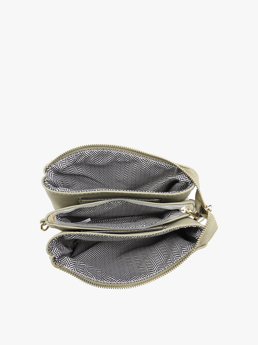 Riley Compartment Crossbody & Wristlet Combo