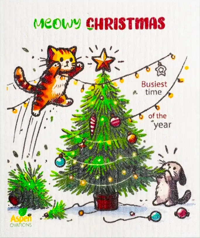 Christmas Swedish Dishcloth