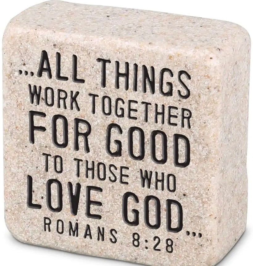 MJJ #8 (Melissa) Scripture Block Stone Scripture Block Blessings