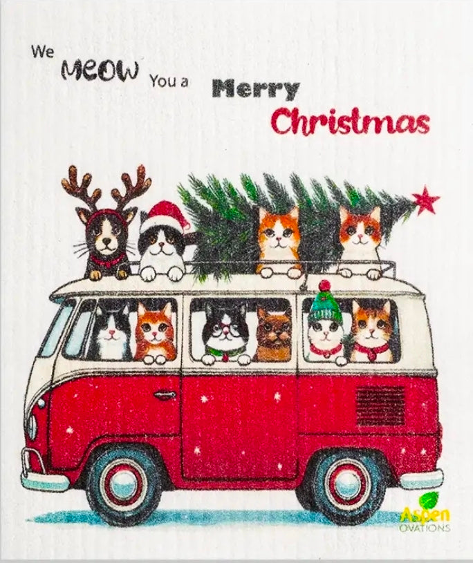 Christmas Swedish Dishcloth