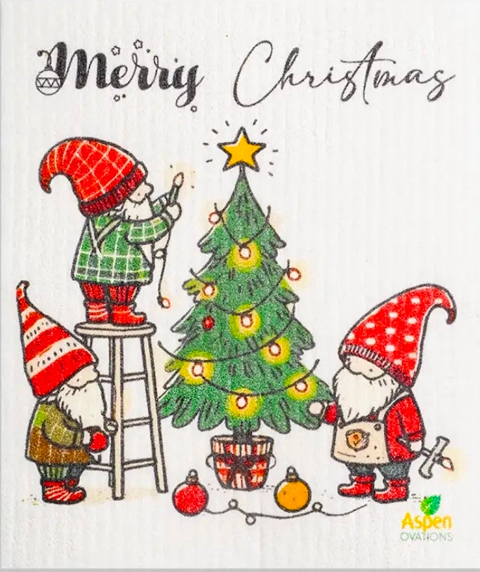 Christmas Swedish Dishcloth