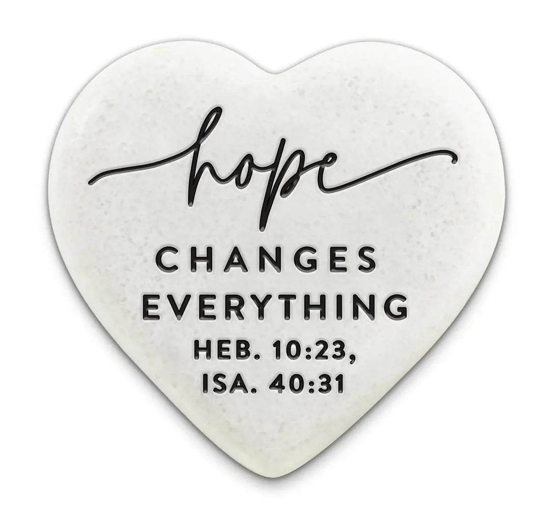 Stone Scripture Heart Hope Changes Everything