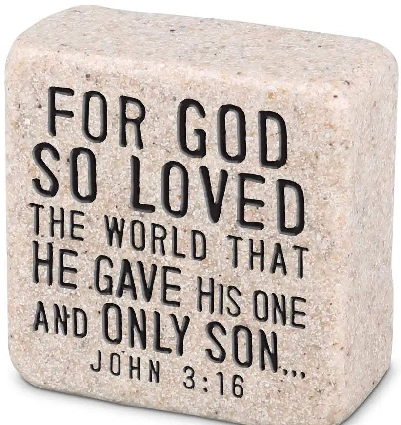 Stone Scripture Block Blessings