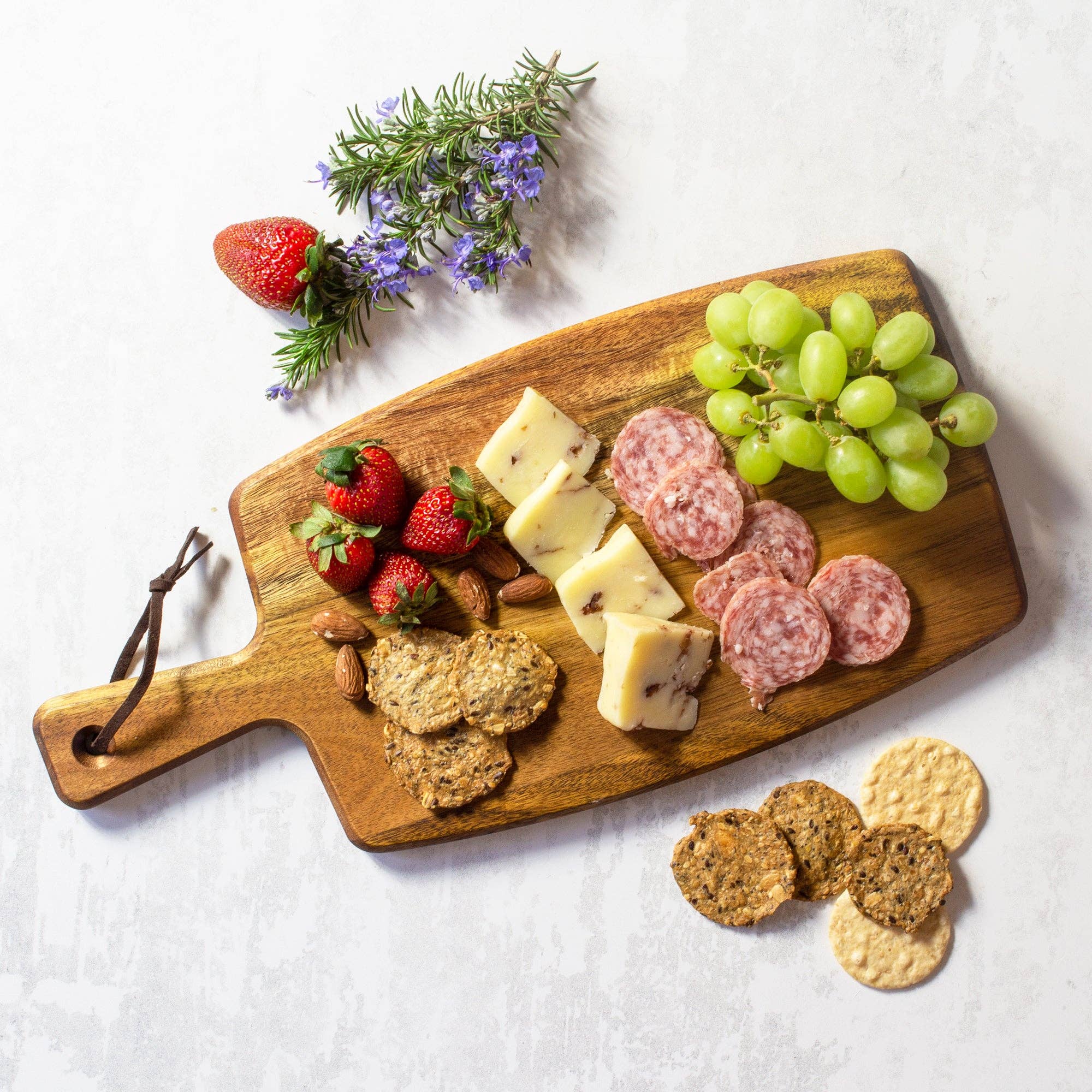 Totally Bamboo Tray Rock & Branch® Acacia Wood Charcuterie Serving Paddle Board