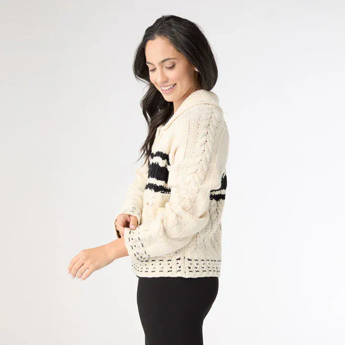 CoCo Carmen Sweater Romilly Collared Zip Front Cardigan