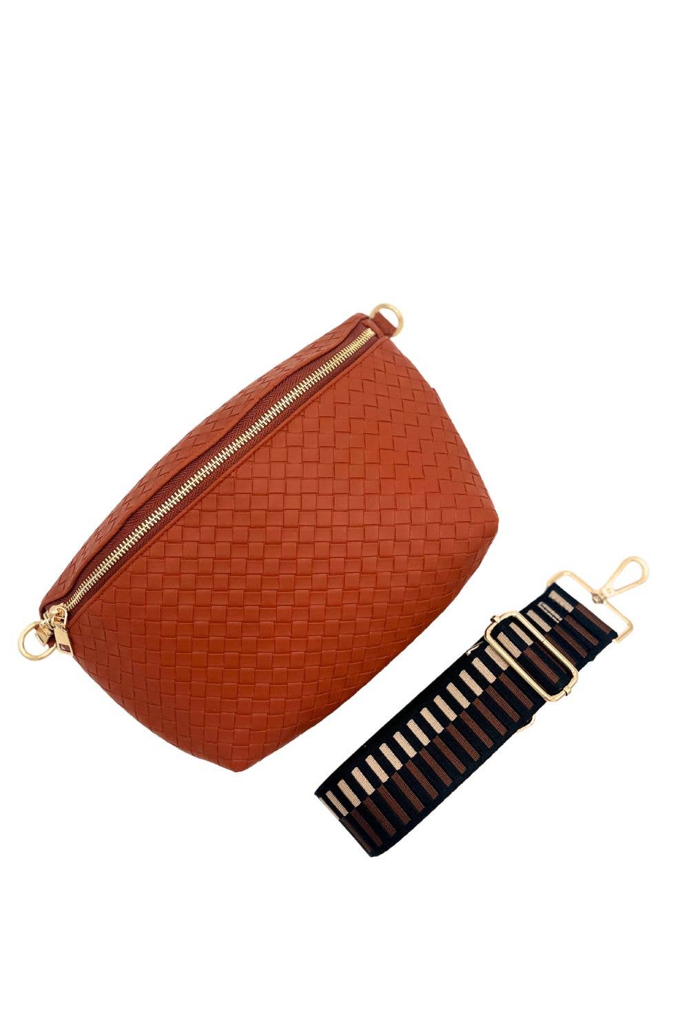 modern and chic Belt Bag Rory Crisscross Oversized Belt Bag