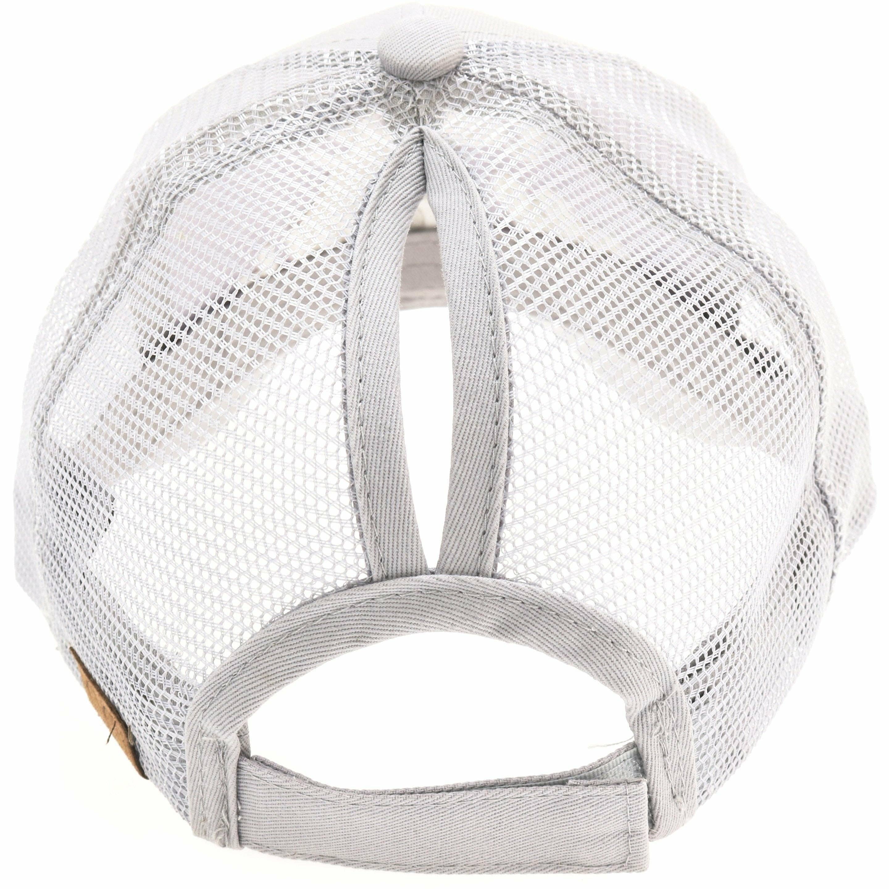 Rose All Day Embroidered High Ponytail CC Ballhat