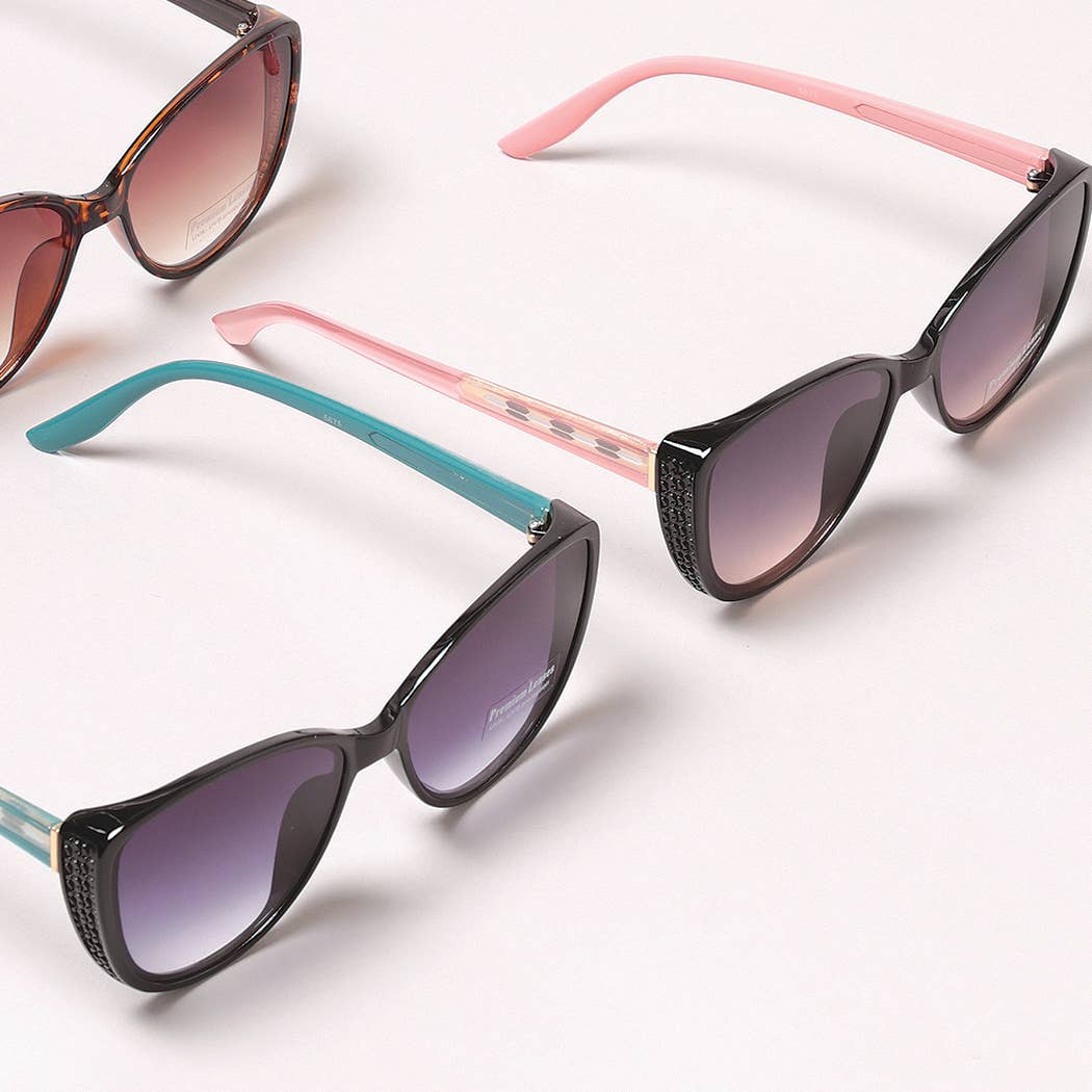 Round Cateye Bold Frame Sunglasses