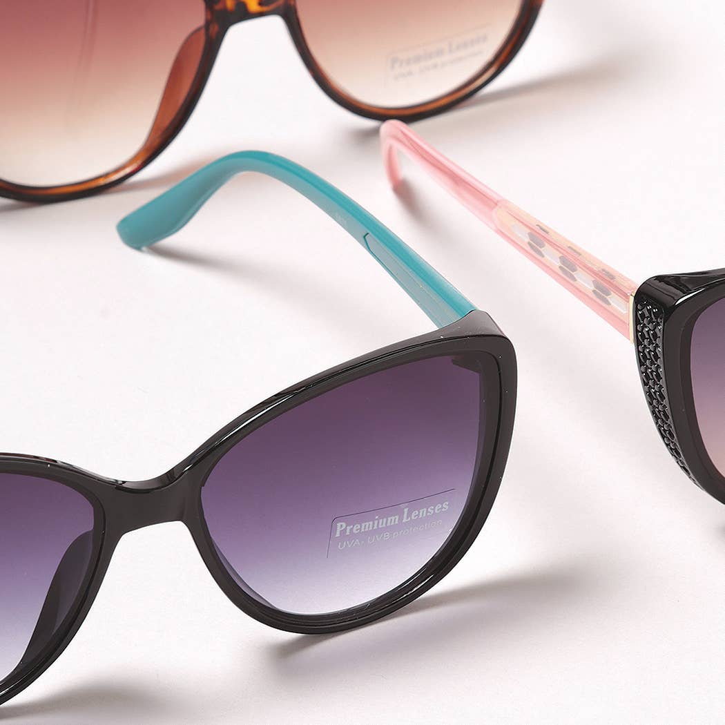 Round Cateye Bold Frame Sunglasses