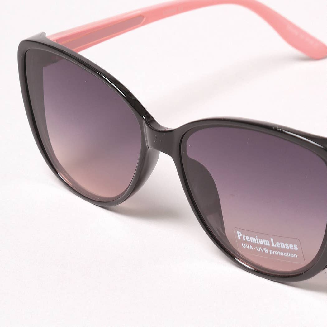 Round Cateye Bold Frame Sunglasses