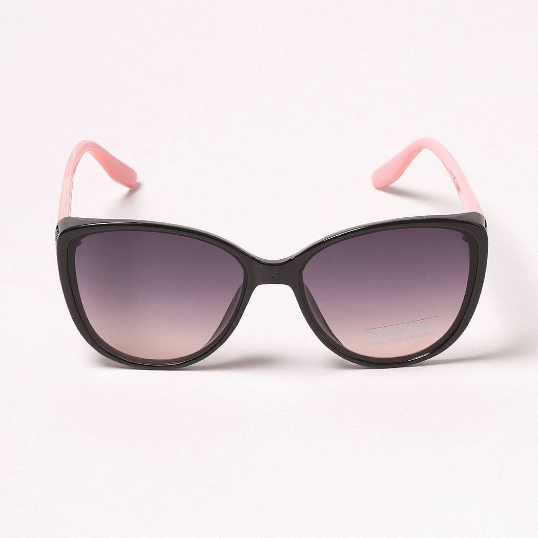Round Cateye Bold Frame Sunglasses