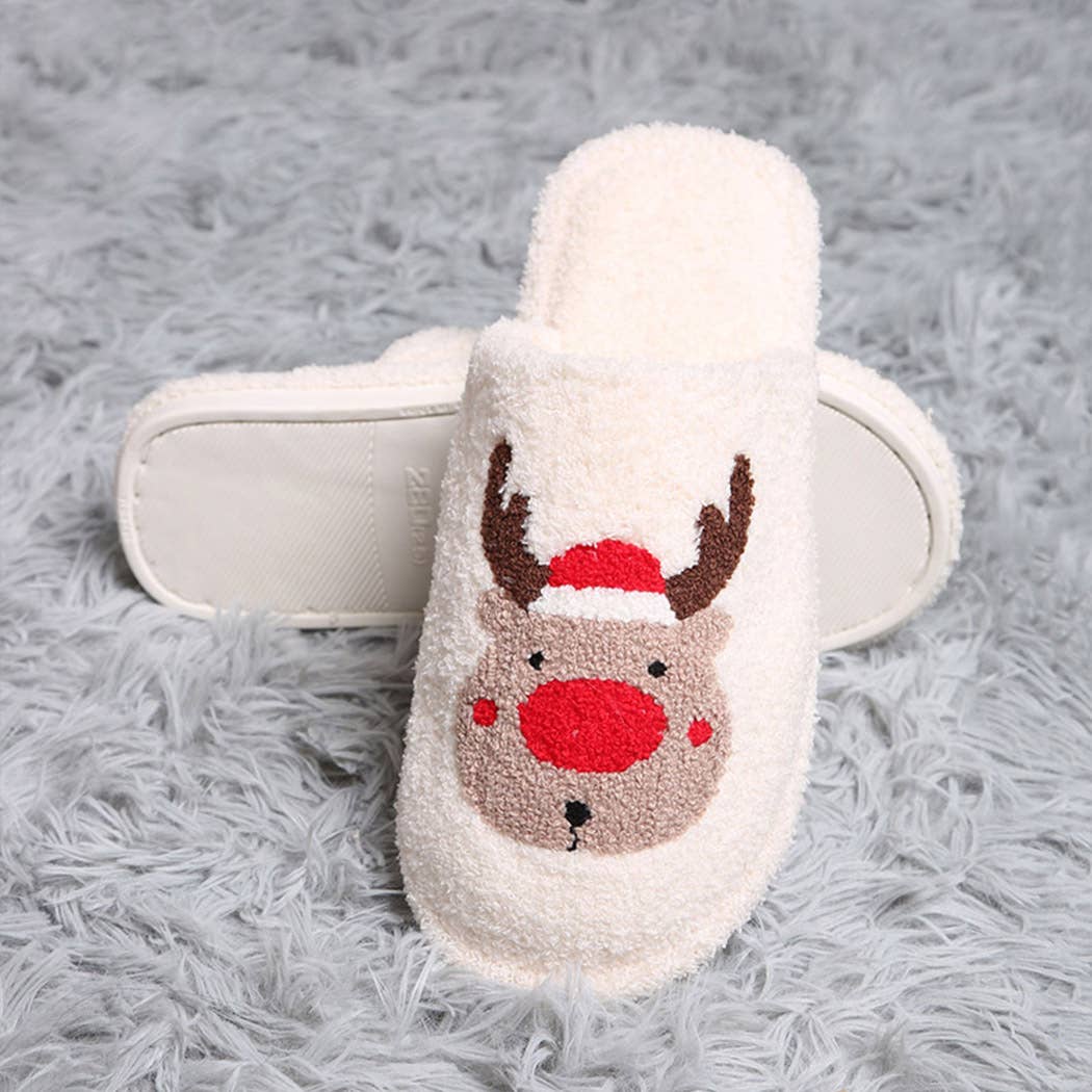 Fashion City Rudolph Slippers