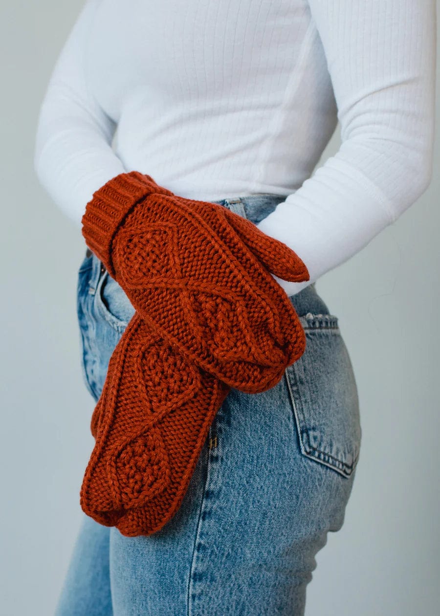 Panache Apparel Co. mittens Rust Knit Mittens