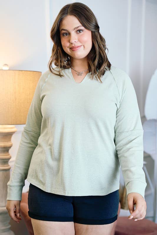 Doe and Rae Sage Knit Top