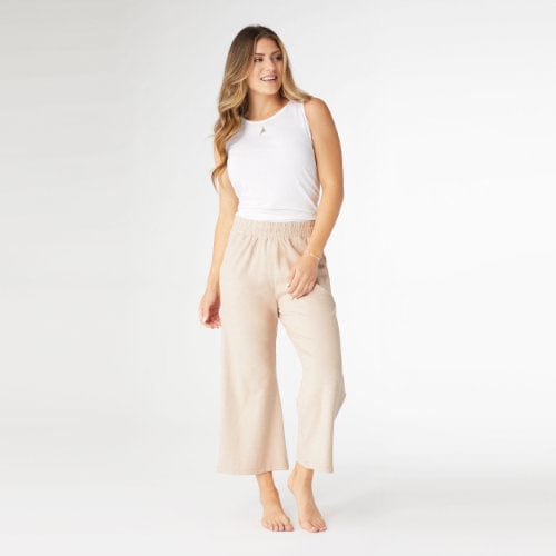 Sand Weekend Brushed Pocket Crop Pant