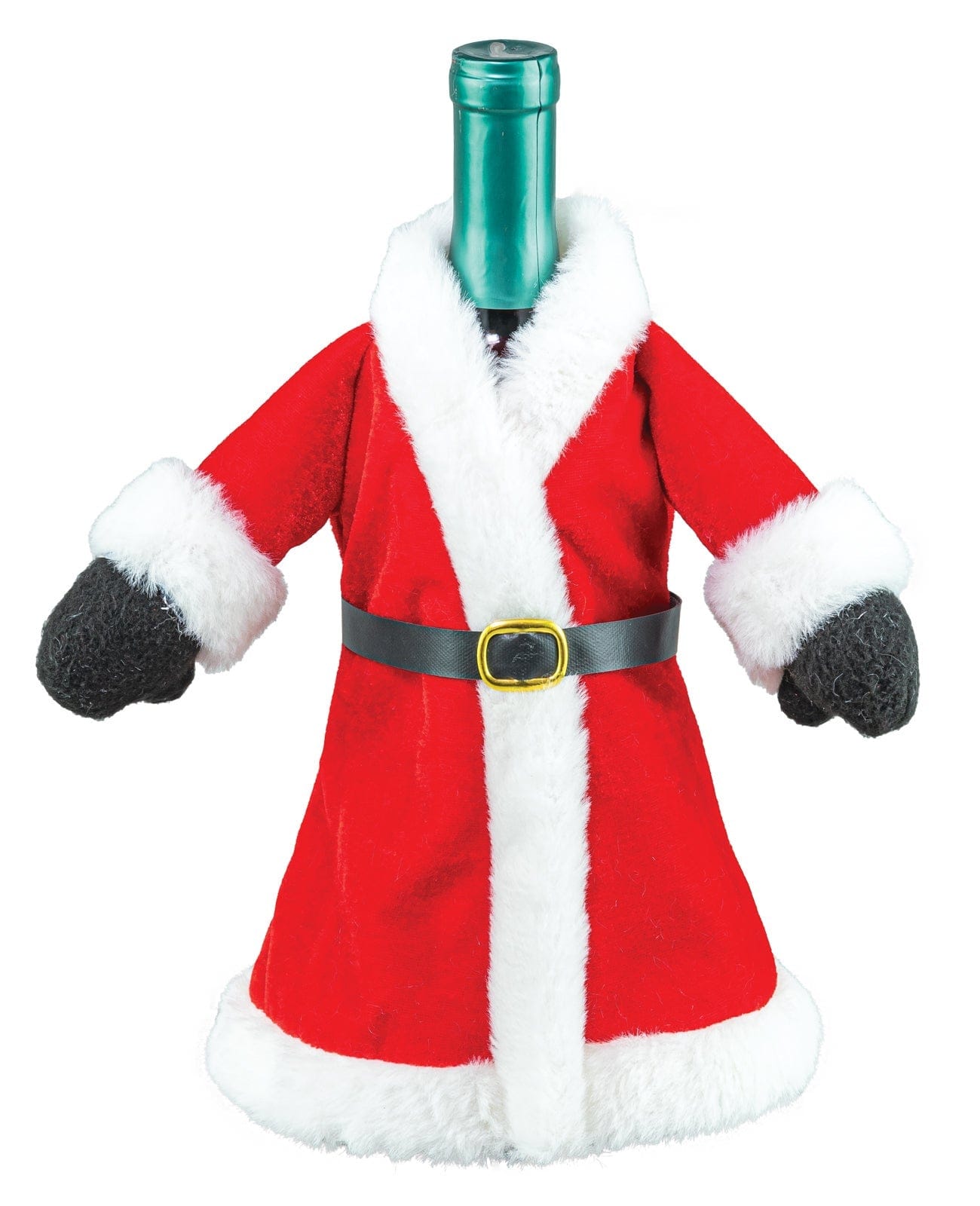 Hannah's Seasonal Decor Santa Claus Coat Wine Bottle Sweater