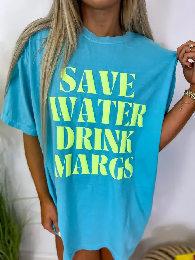 DMB #7 (Dani Mae Boutique Nicole) t-shirt Save Water Drink Margs T-Shirt