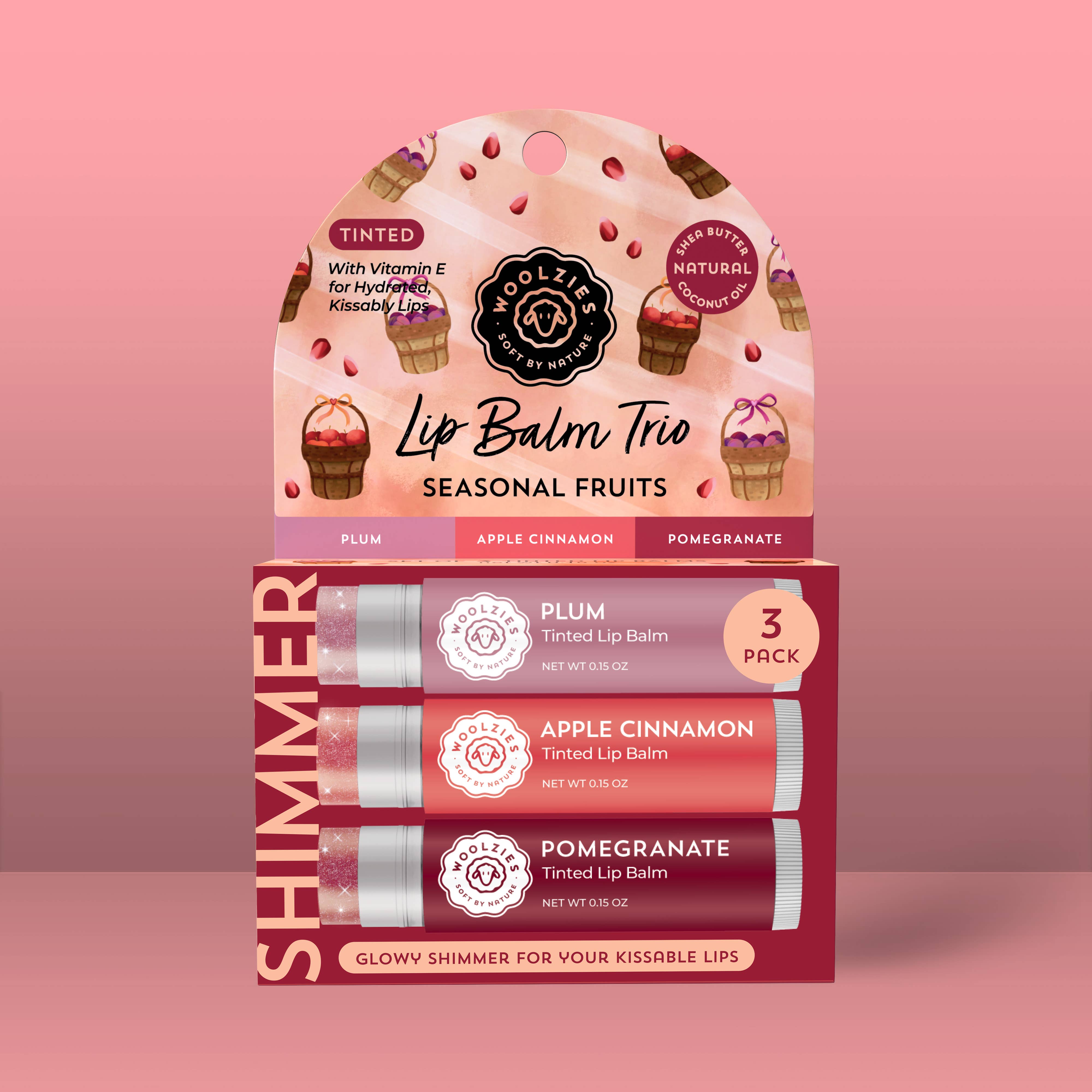Seasonal Fruits Tinted Lip Balm Trio