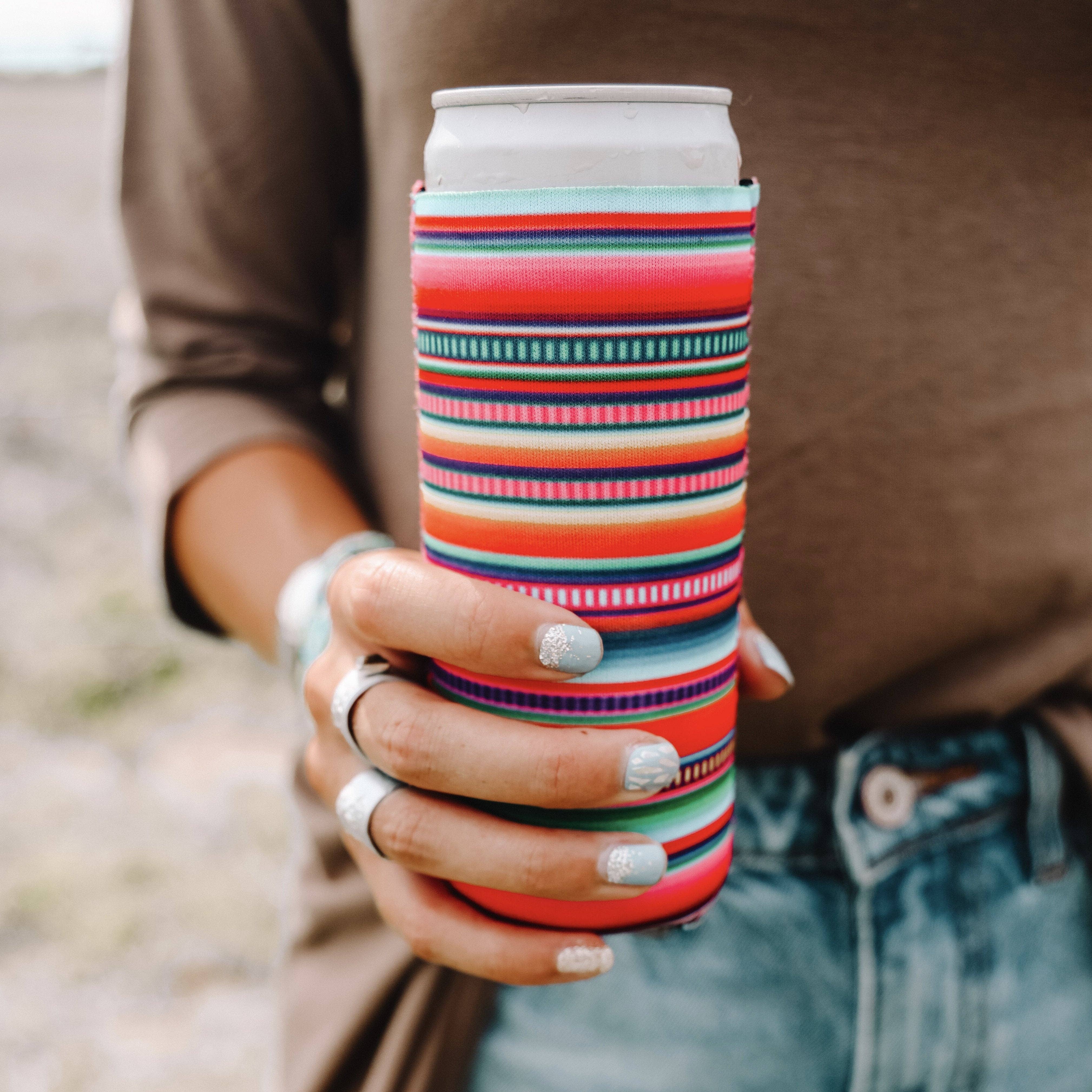 Serape Sunrise Tall Can Coozie | 2-Pack