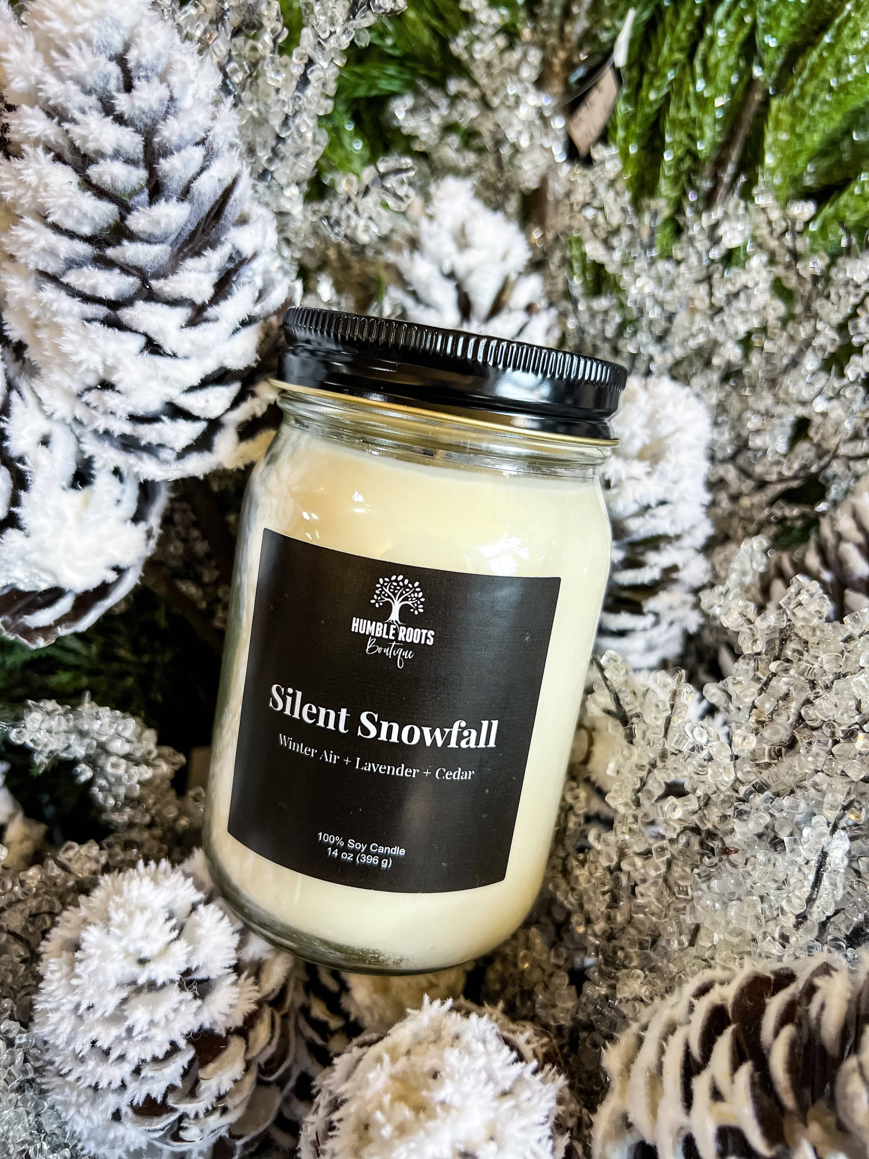 Humble Roots Boutique Candle Silent Snowfall Soy Candle