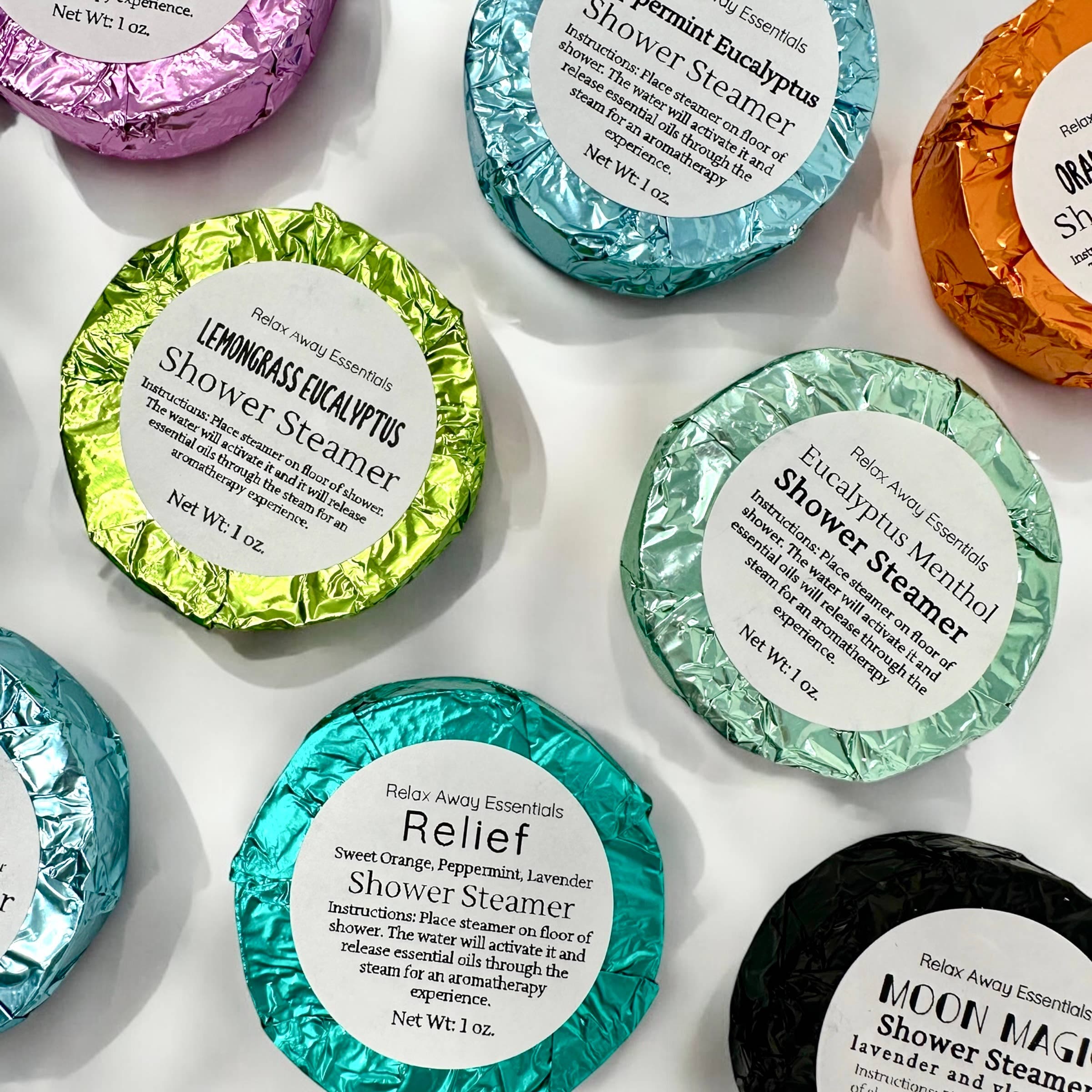 Single Shower Steamer - Aromatherapy - Wholesale Spa Tablets: Lemongrass eucalyptus