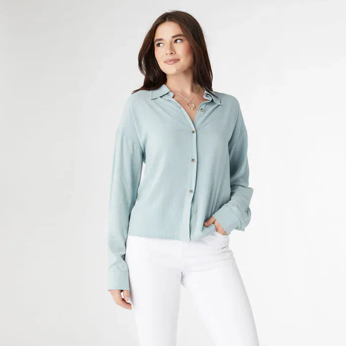 CoCo Carmen top Sirine Soft Button Down Top