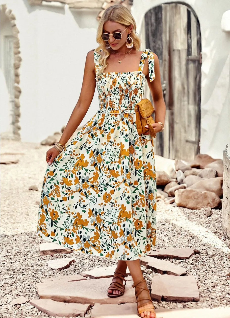 DMB #7 (Dani Mae Boutique Nicole) dress Smocked Midi Dress