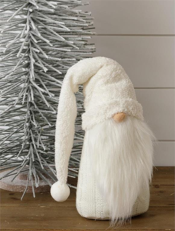 Audrey's Seasonal Decor Snowball Fuzzy Hat Gnome