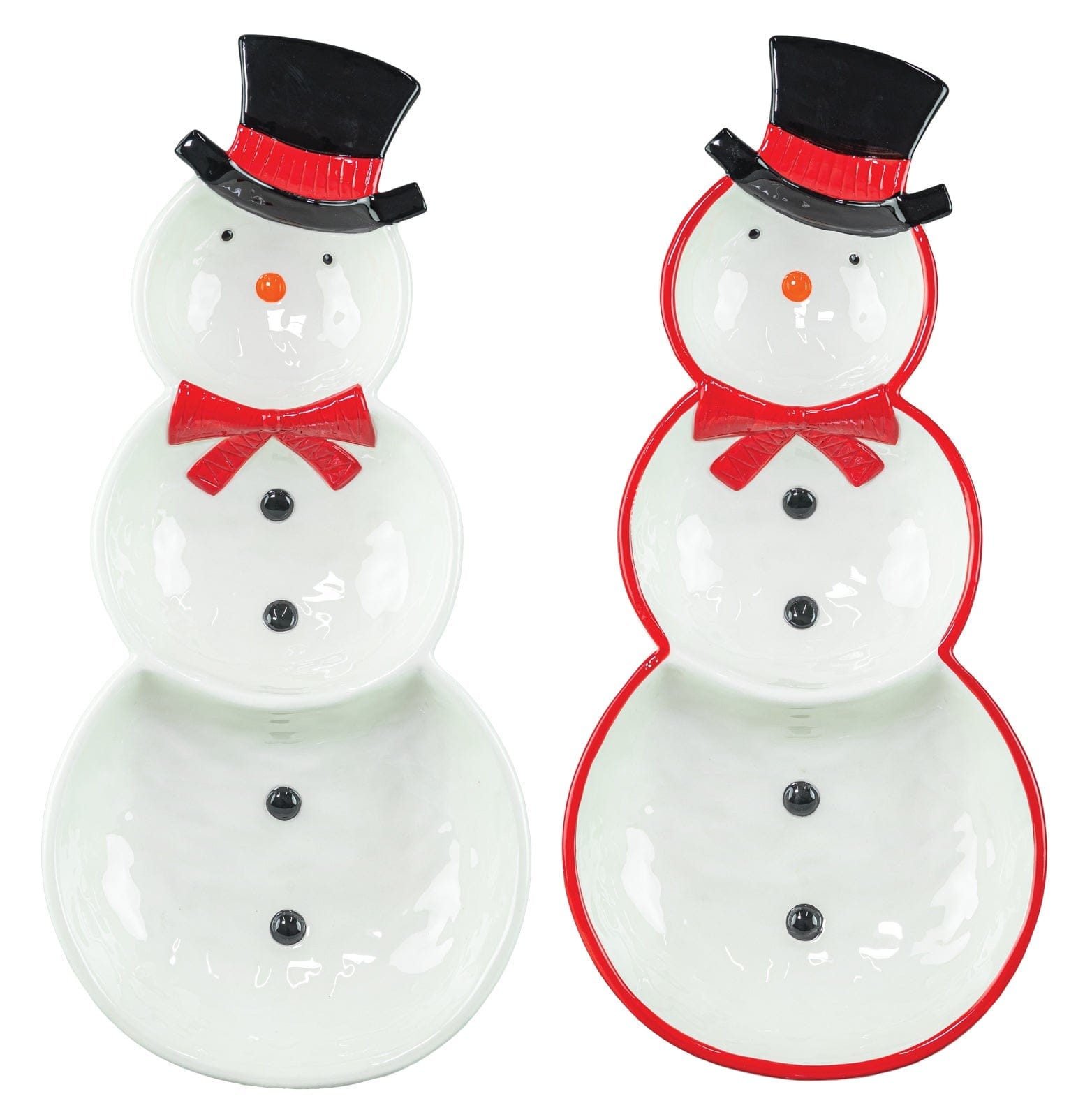 Hannah's Seasonal Decor Snowman Snack Dish
