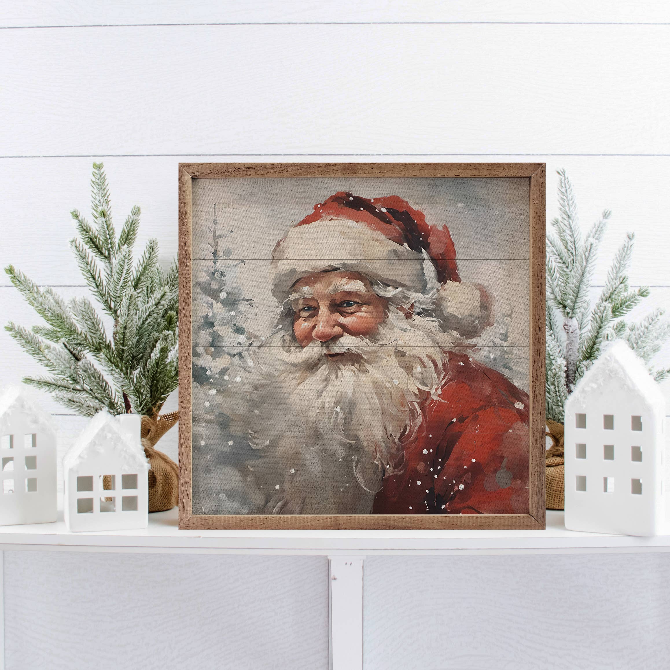 Snowy Santa Portrait