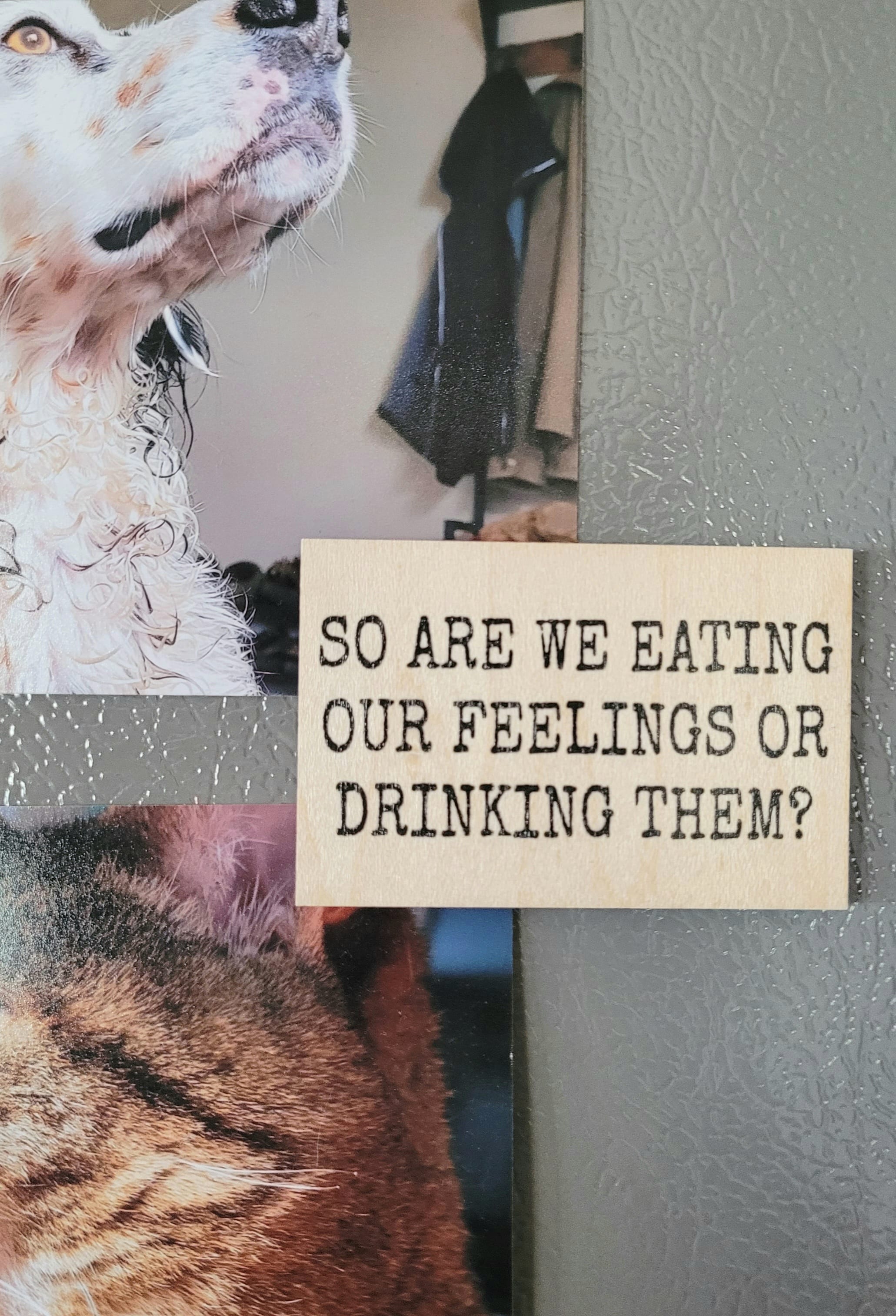 LKM #23 (Lori) Magnet So Are We Eating or Drinking Magnet