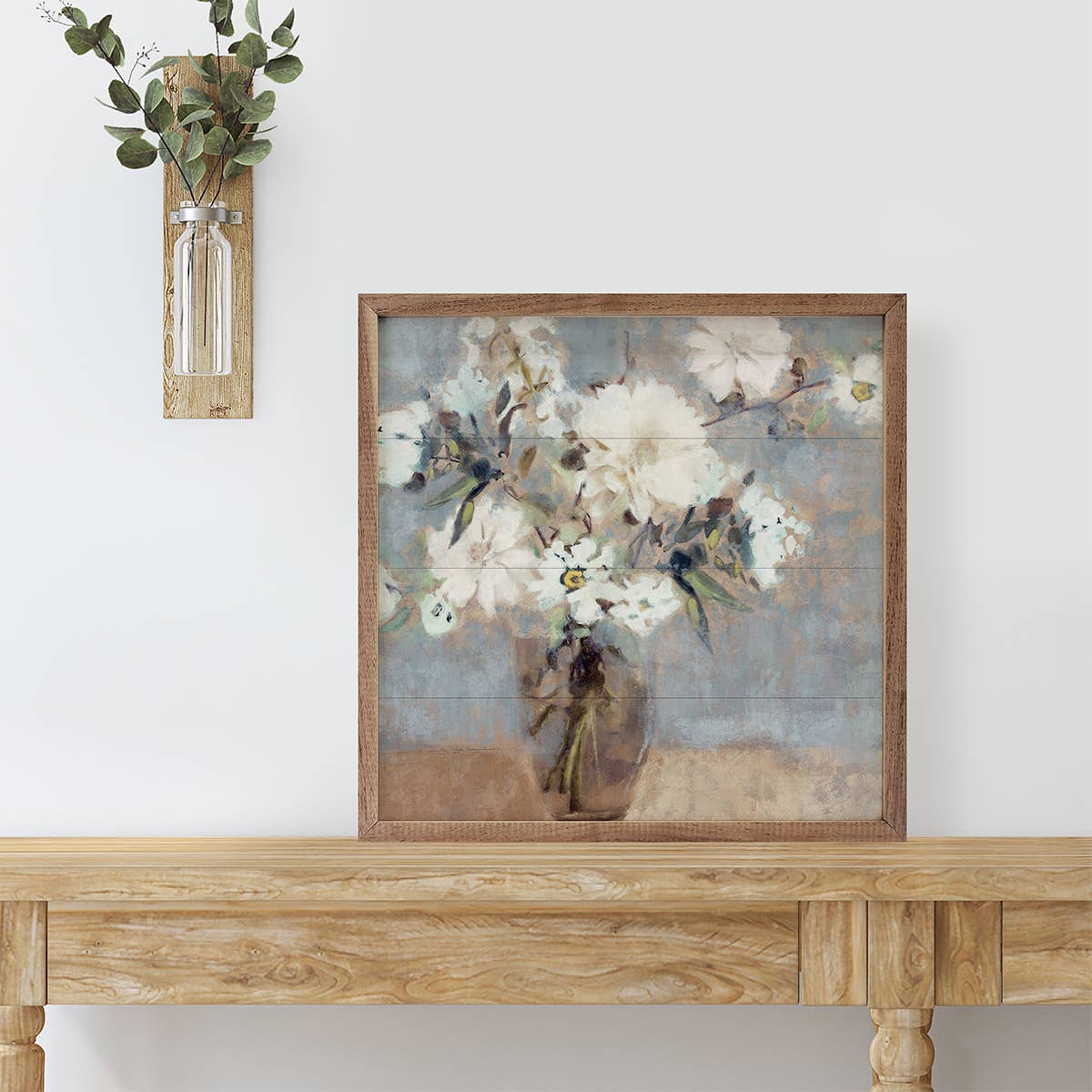 Soft Blue Bouquet Print