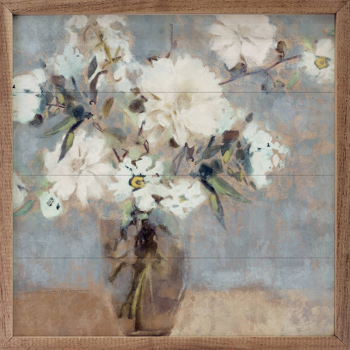 Kendrick Home Sign Soft Blue Bouquet Print