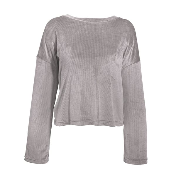 Soft Grey Luxe Lounge Top