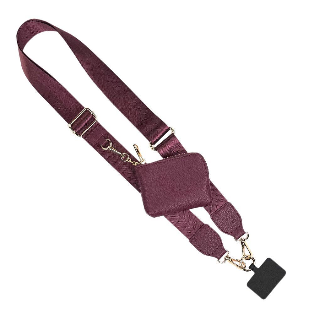 Solid Clip & Go Strap w/RFID Pouch