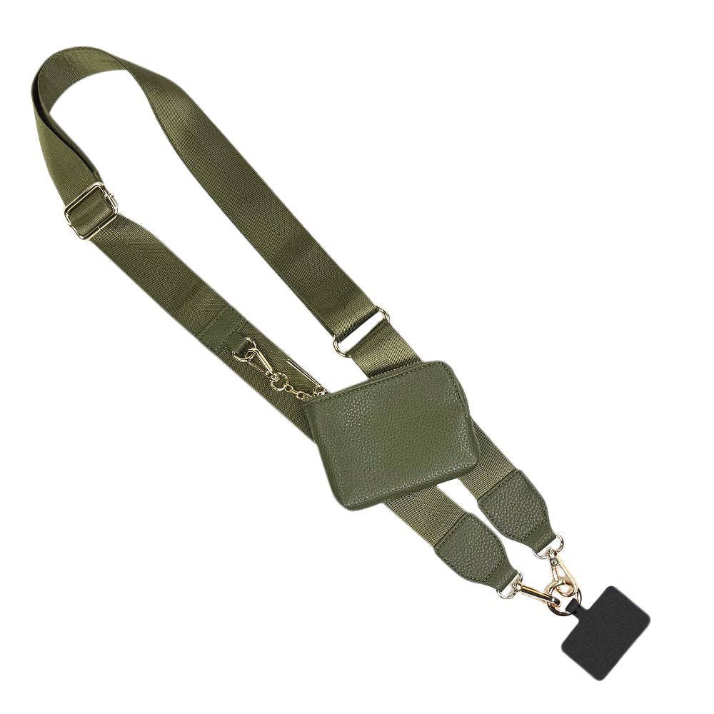 Solid Clip & Go Strap w/RFID Pouch